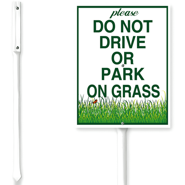 Kurmntregon No Parking Sign With Stake Do Not Block Driveway Yard Sign ...