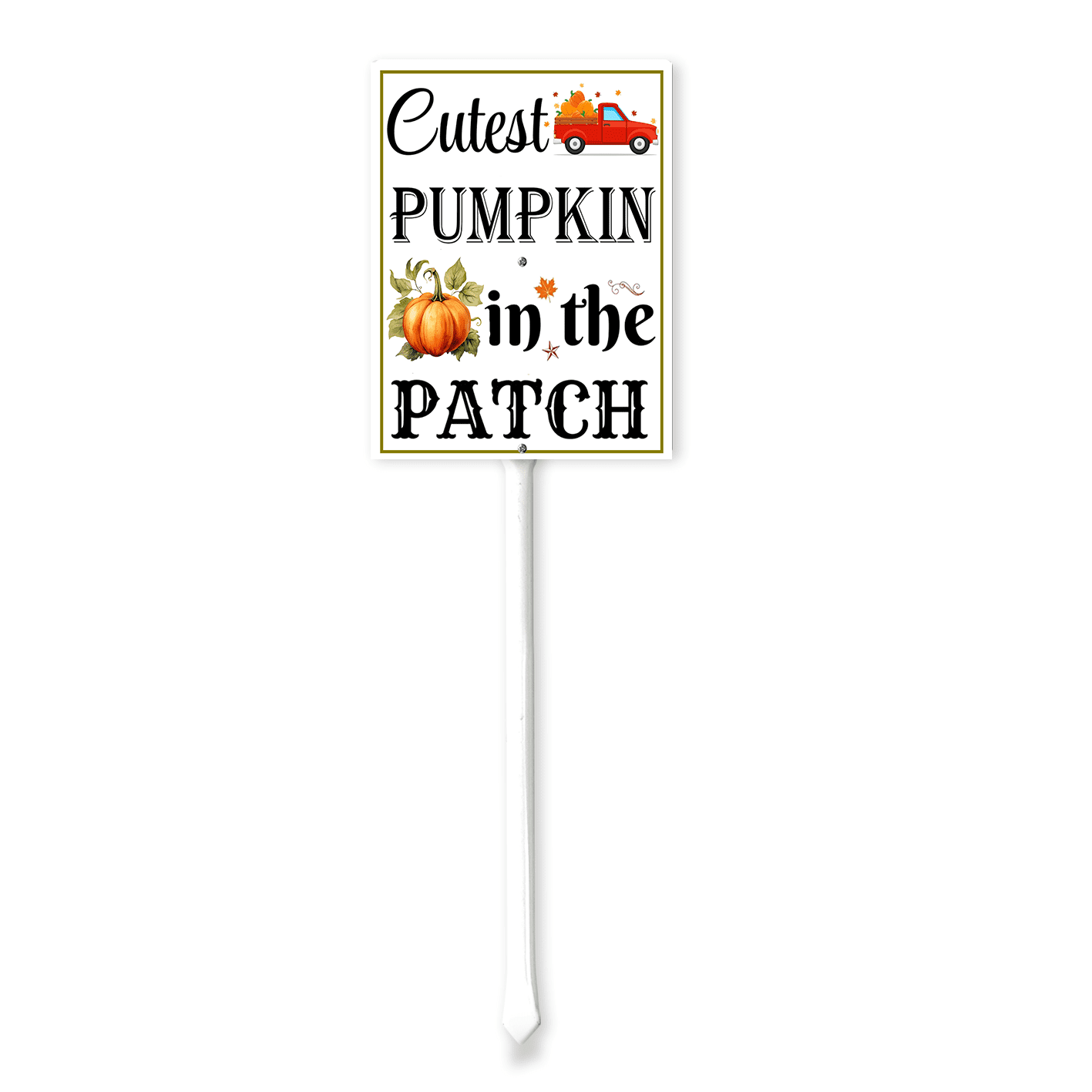 Kurmntregon Pumpkin Patch Sign With Stake Cutest Pumpkin In The Patch ...