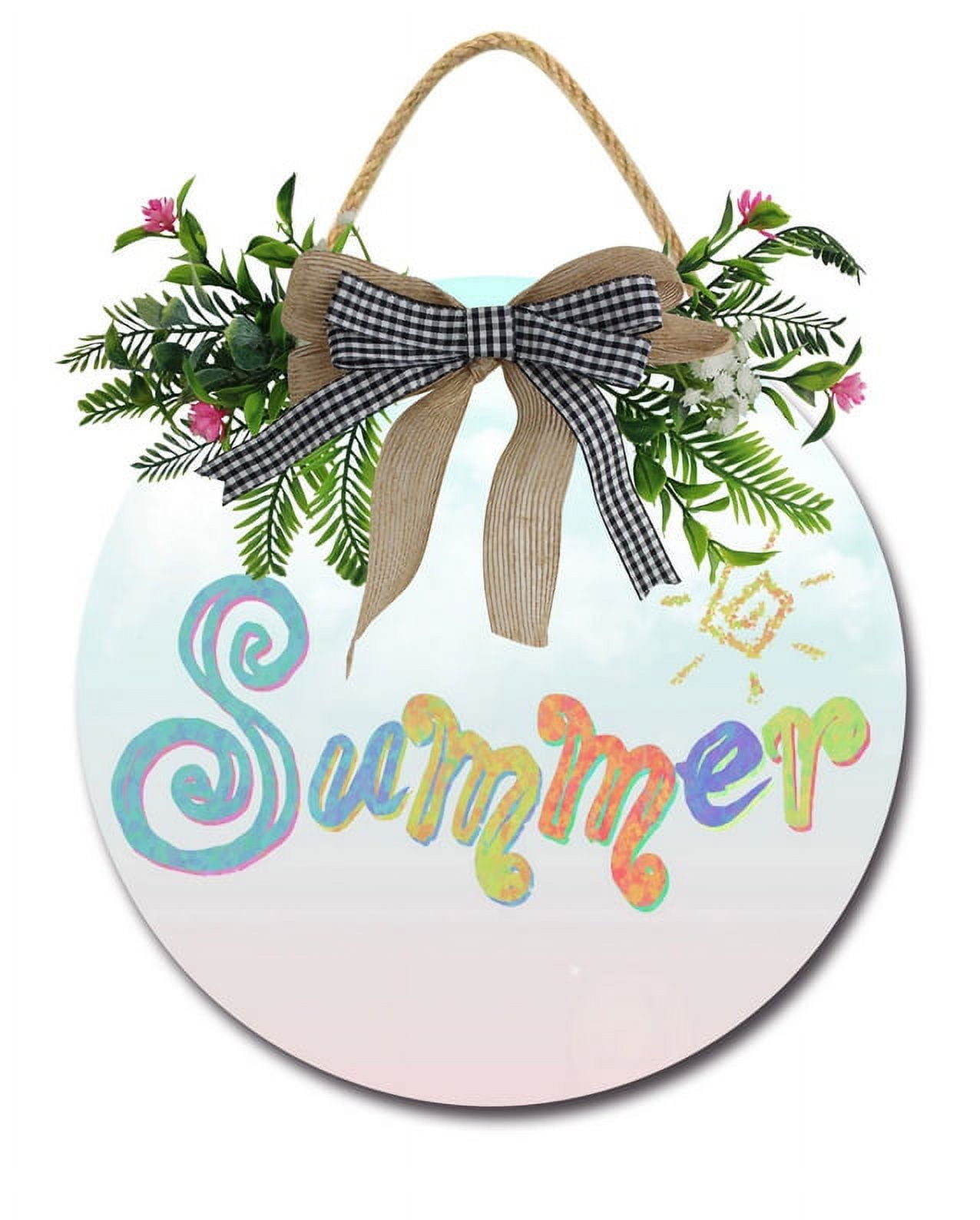 Kurmntregon Summer Signs Outdoor Model 62 Hello Winter Spring Summer ...