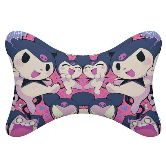 Kuro-mi 2Pcs Car Neck Pillow Head Rest Cushion Neck Support Headrest Comfortable Soft Fit for Most Cars Universal Car Pillow