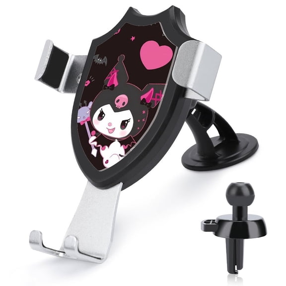 Kuro-mi Car Phone Holder, Air Vent Clip Car Phone Holder Mounts Fit for 4-6 Inch Cell Phone, Pretty Car Accessories for Women And Men