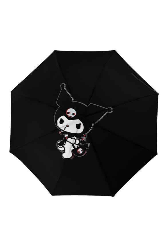 Kuro-mi Umbrella for Adults Teens Kids, Lightweight Windproof Anti Rain Folding Telescopic Umbrella for Travel School Work