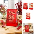 thumbnail image 1 of Kuroiy 2026 Desk Calendar, Festive Red Mini Desktop Planner, Thick Paper, Holiday Marked, Sturdy Stand, Easy Page Turning, Year-Round Scheduling, Giftable Packaging, 1 of 7