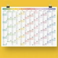 thumbnail image 1 of Kuroiy 2026 Large Wall Calendar | 12-Month Yearly Planner With Stickers | Thick Bleed-Resistant Paper | At-a-Glance Organizer | 74.2x52.5cm | Home Office Classroom, 1 of 6
