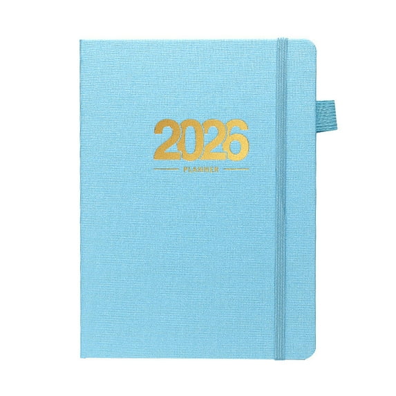 Kuroiy A5 Notebook Organizer Planner | Daily Schedule Journal | Travel Diary Writing Pad | Office Home Multifunctional Notepad | Durable Paper | Multiple Colors | 1 Pack