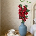 thumbnail image 1 of Kuroiy Artificial Bougainvillea Stems Silk Flowers, Faux Arrangement Hot Pink Red Purple 31.5", Long-Lasting Decorative Vase Centerpiece for Home Office Wedding Party Decor, 1 of 6