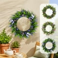 thumbnail image 1 of Kuroiy Artificial Greenery Spring Wreath for Front Door | Realistic Winter Foliage & Berries | Indoor Outdoor Wall Decor | Modern Holiday Accent | 15-16in | 1 Pack, 1 of 6