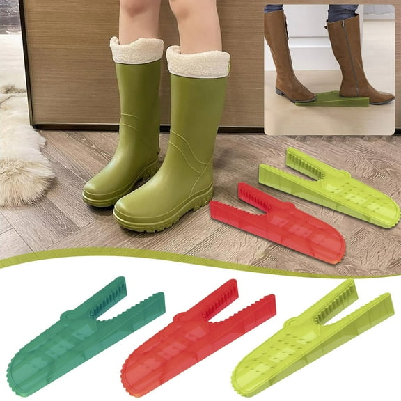 Kuroiy Crocodile Shoe Remover | Creative Boot Puller for Easy Shoe Removal | No-Bend Polypropylene Design | Fun Cartoon Style | Protects Shoes from Scuffs | Elderly, Disabled, Back Pain Aid