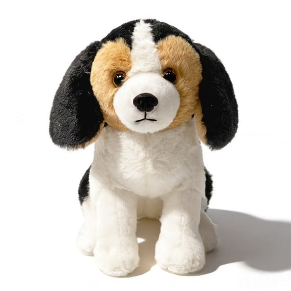 Kuroiy Dog Plushie Toy Lifelike Lying Down Puppy, Super Soft Simulation Stuffed Animal Pet, Detailed Facial Features, Weighted Comfort, Home Deco