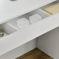 thumbnail image 1 of Kuroiy Drawer Organizer | Desk Cabinet Compartment Plastic Storage Box White | Multi-Size Rectangular Insert | Built-In Stationery Sorting | Sleek Durable PET Transparent Easy-Clean Design, 1 of 6