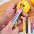 thumbnail image 1 of Kuroiy Lemon Zester Grater | Stainless Steel Hollow Handle Kitchen Tool | Citrus, Lemon, Lime, Ginger, Cheese, Garlic Grater | Durable Barware Accessory, 1 of 3