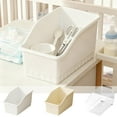 thumbnail image 1 of Kuroiy Multi Functional Storage Box Cabinet Organizer Basket | Bathroom Kitchen Living Room Pulley | Large Capacity Plastic Container | 14.4 x 8.5 x 8.1 in | 1 Piece - White, 1 of 6