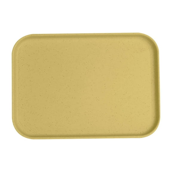 Kuroiy Plastic Serving Tray Imitation Wood Grain | Rectangular Food-Safe Platter | Raised Edges Spill-Resistant | Multiuse for Breakfast Lunch Dinner Tea Appetizers | 1 Pack | Multiple Sizes