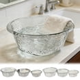 thumbnail image 1 of Kuroiy Plastic Wash Basin Clear Thickened PET Large Round Laundry Tub for Kitchen, Bathroom, or Soaking, 1 of 6