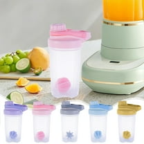 Kuroiy Protein Powder Shaker Bottle 500ml | ABS Plastic Leak-Proof Cup with Scale & Mixing Insert | Wide Mouth | Dishwasher Safe | Portable Fitness Juice Drink Container