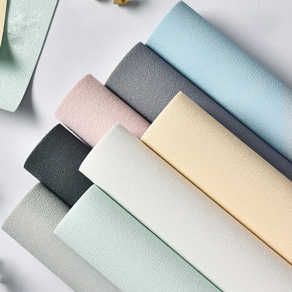 Kuroiy Self- Waterproof Embossed Wallpaper Roll, 50x280cm, Thickened Textured Modern Abstract Glitter Stripes, DIY Cut,, Easy Clean for Walls & Furniture