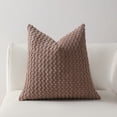 thumbnail image 1 of Kuroiy Soft Weave Pillowcase Standard Size, 17.71"x17.71", Breathable Polyester Decorative Cushion Cover, Envelope Closure, Face Friendly, Single Pack, Multiple Colors, 1 of 6