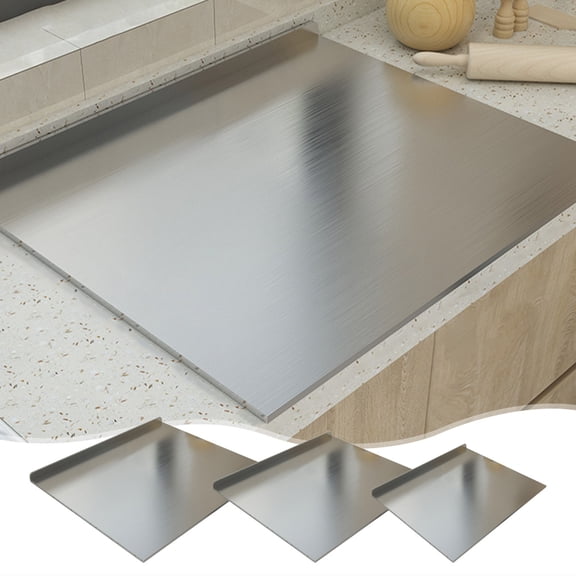 Kuroiy Stainless Steel Chopping Board | Large Brushed Countertop Kneading Board | Non-Slip Thick 1.5mm | Scratch Resistant | Rustproof