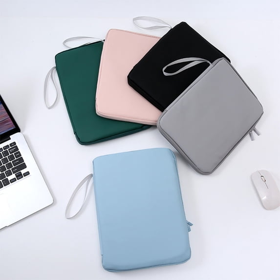 Kuroiy Tablet Sleeve Bag Carrying Case 12.9 Inch | Water Repellent Tablet Organizer | Multi-Pocket Zipper Storage | Shockproof Protective Pouch | Lanyard Included | Travel Office Use