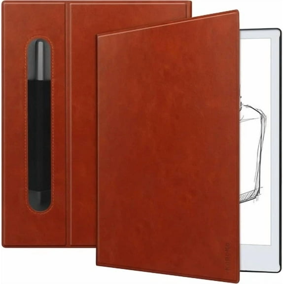 Kuroko Slim Lightweight Book Folios Leather Case Cover For Remarkable 2 Brown