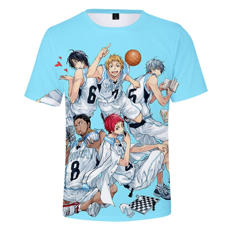 Kuroko's basketball 3D Casual Short Sleeve T-shirts Men Women