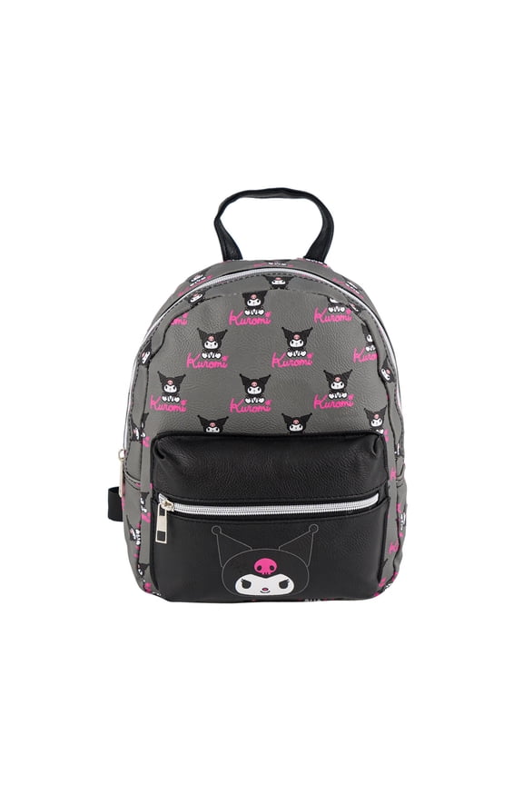 Kuromi 10 inches PU Small Backpack