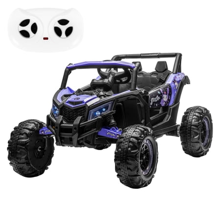Kuromi Adventure UTV 12V Power Wheels with LED Lights, Remote Control