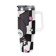 thumbnail image 1 of Kuromi And My Melody 40 Oz Tumbler with Handle And Straw, Vacuum Insulated Stainless Steel Double Wall Water Bottle Travel Coffee Mug, Gifts for Women Boys Girls, 1 of 8