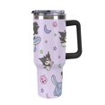 thumbnail image 1 of Kuromi And My Melody 40 Oz Tumbler with Handle And Straw, Vacuum Insulated Stainless Steel Double Wall Water Bottle Travel Coffee Mug, Gifts for Women Boys Girls, 1 of 8