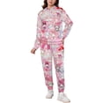 thumbnail image 1 of Kuromi And My Melody Boys 2 Piece Tracksuit Athletic Sweatsuits Sets Hooded Sweatshirt And Jogger Sweatpants Clothing Sets for Kids, 1 of 8