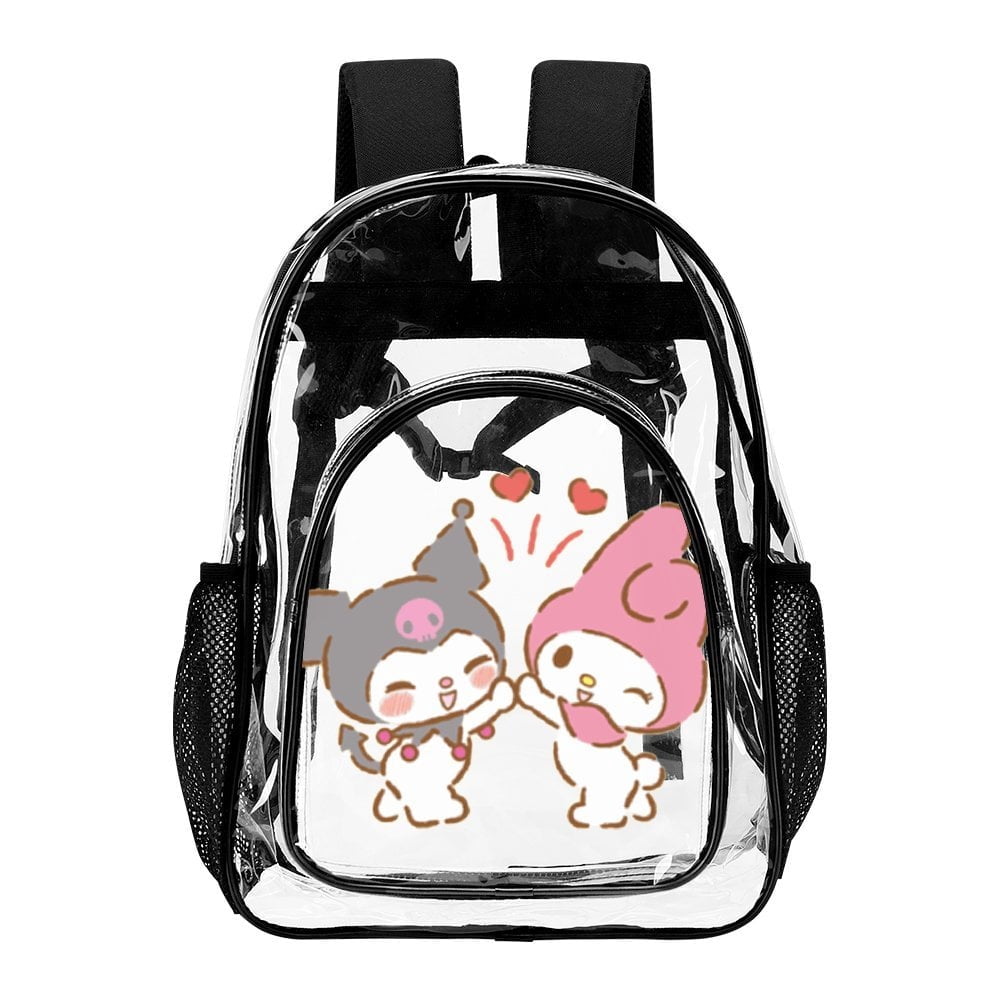 Kuromi And My Melody Clear Backpack Heavy Duty See Through  display picture 2