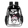 thumbnail image 1 of Kuromi And My Melody Clear Backpack Heavy Duty See Through Bookbag Transparent Bag for Colleges School Work Sport Travel, 1 of 7