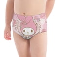 thumbnail image 1 of Kuromi And My Melody Girls' Breathable Underwear Comfort Panties Briefs, 1 of 7