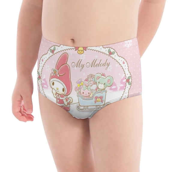 Kuromi And My Melody Girls' Breathable Underwear Comfort Panties Briefs