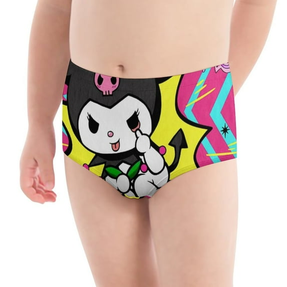Kuromi And My Melody Girls' Breathable Underwear Comfort Panties Briefs