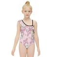 thumbnail image 1 of Kuromi And My Melody Girls One Piece Swimsuits Hawaiian Ruffle Swimwear Beach Bathing Suit Outfits, 1 of 7
