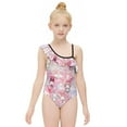 thumbnail image 1 of Kuromi And My Melody Girls One Piece Swimsuits Hawaiian Ruffle Swimwear Beach Bathing Suit Outfits, 1 of 7