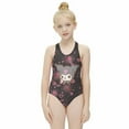thumbnail image 1 of Kuromi And My Melody Girls One Piece Swimsuits Hawaiian Summer Swimwear Beach Bathing Suit Outfits, 1 of 7