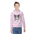 thumbnail image 1 of Kuromi And My Melody Hoodie 3D Print Pullover Hooded Long Sleeve Sweatshirts Tops Blouse with Pocket for Boys Girls S, 1 of 6
