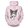 thumbnail image 1 of Kuromi And My Melody Hoodie 3D Print Pullover Hooded Long Sleeve Sweatshirts Tops Blouse with Pocket for Mens Womens, 1 of 6