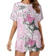 thumbnail image 1 of Kuromi And My Melody Women Pajamas Set Loungewear Sleepwear 2 Piece PJ Sets, 1 of 8