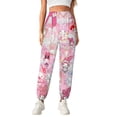 thumbnail image 1 of Kuromi And My Melody Women's Harem Pants, Hippie Casual Pants Flowy Yoga Trousers with Pockets, 1 of 7