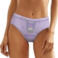 thumbnail image 1 of Kuromi And My Melody Women's Underwear Low Rise Full Coverage Briefs Breathable Underpants Ladies Regular Plus Size Panties, 1 of 6