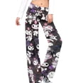 thumbnail image 1 of Kuromi And My Melody Women's Wide Leg Yoga Pant Comfy Loose Sweatpants High Waist Lounge Casual Athletic Pant Workout Joggers Pant, 1 of 7
