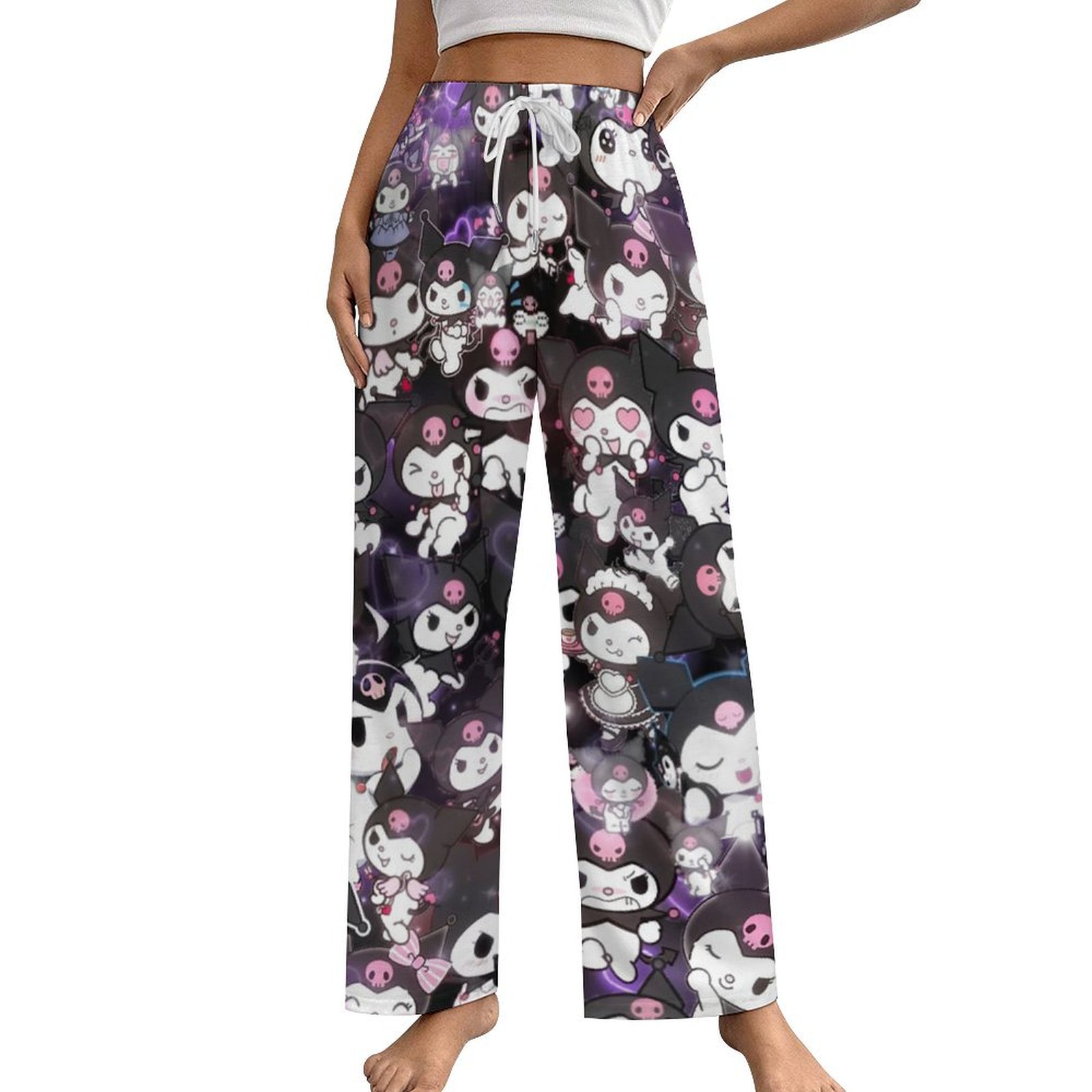 Kuromi And My Melody Womens Comfy Pajama PJ Pants Lounge Pants ...