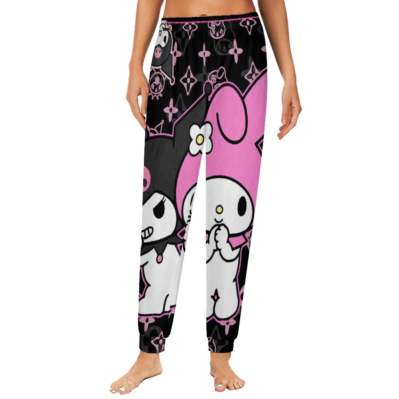 Kuromi And My Melody Womens Comfy Pajama PJ Pants Lounge Pants ...