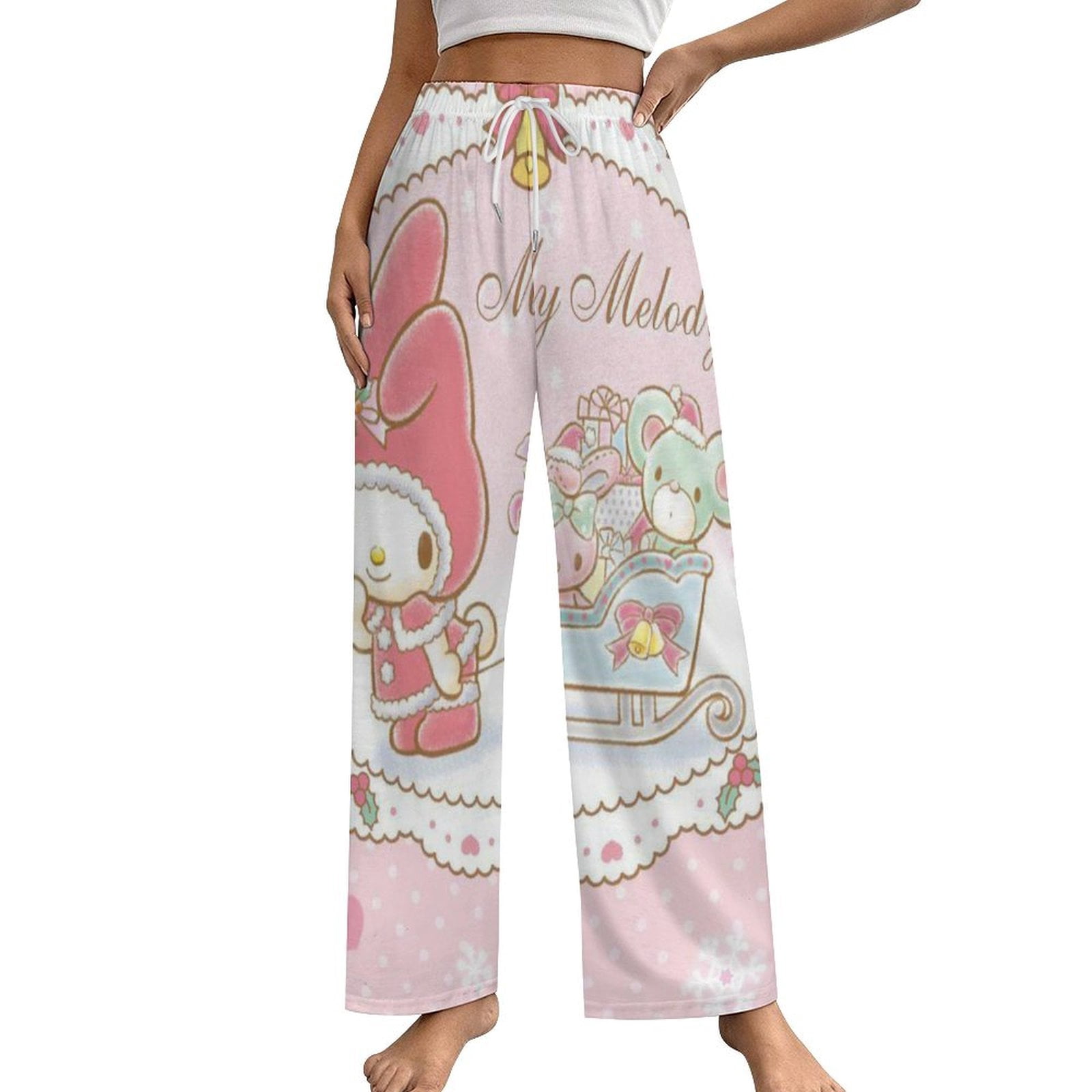 Kuromi And My Melody Womens Comfy Pajama PJ Pants Lounge Pants ...