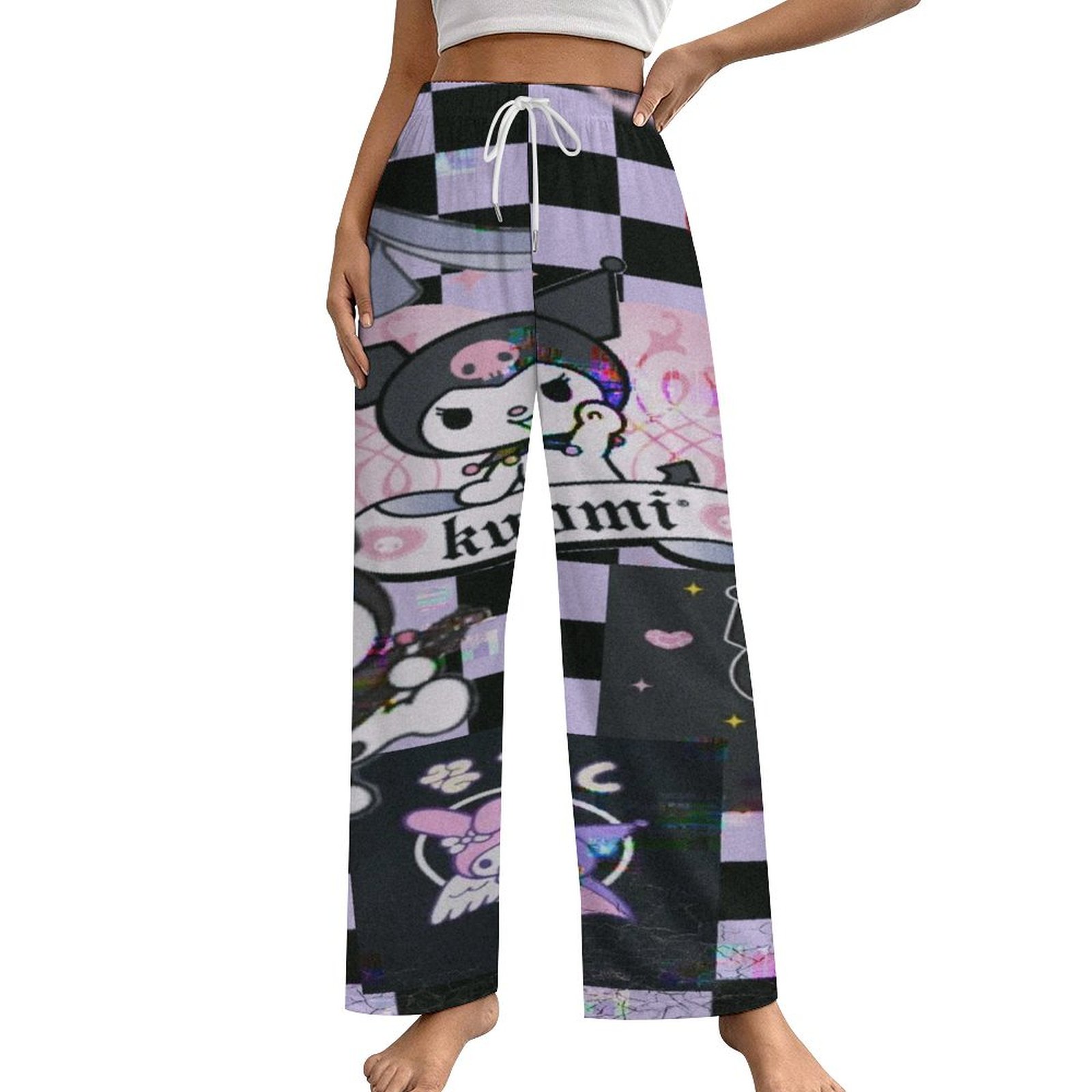 Kuromi And My Melody Womens Comfy Pajama PJ Pants Lounge Pants ...