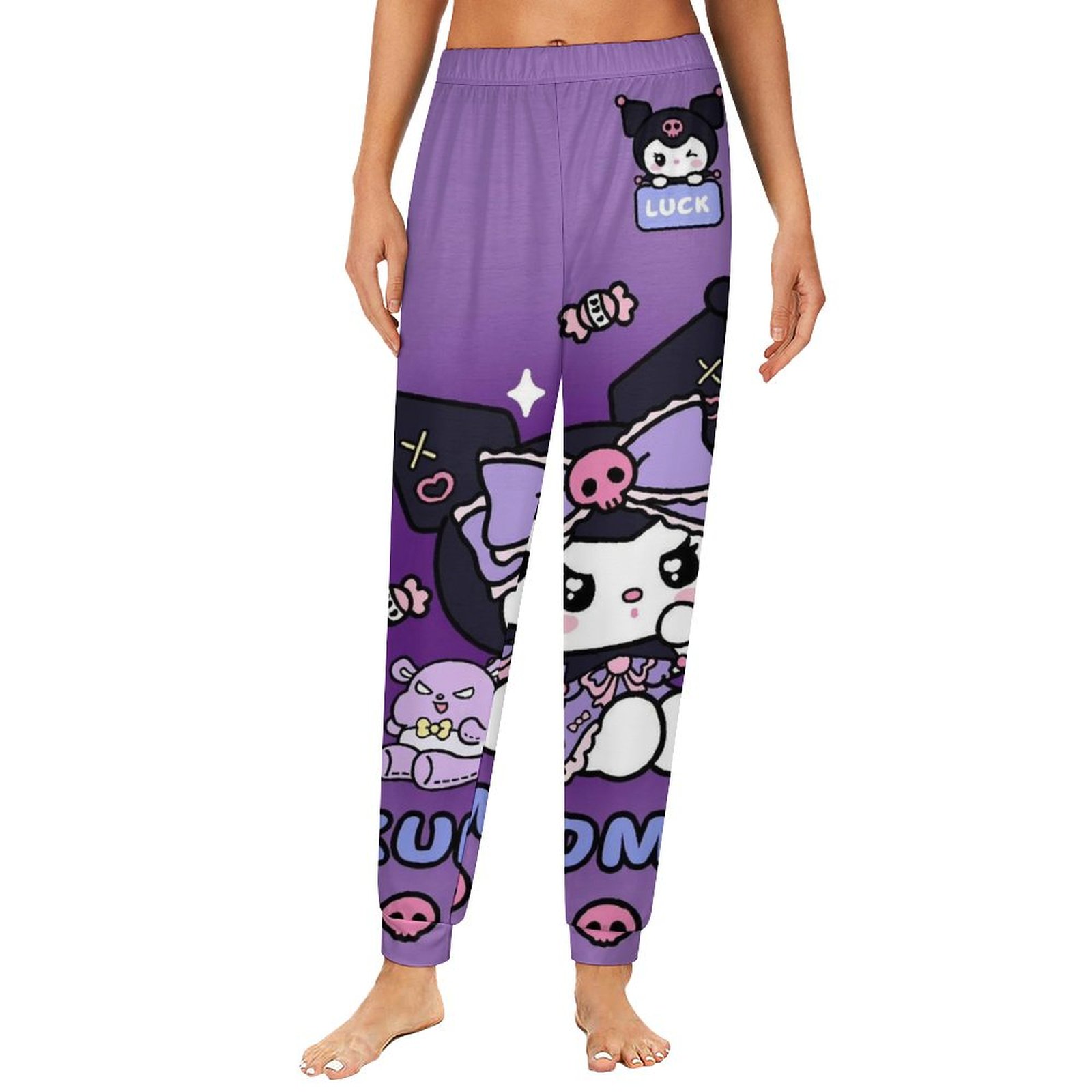 Kuromi And My Melody Womens Comfy Pajama PJ Pants Lounge Pants ...