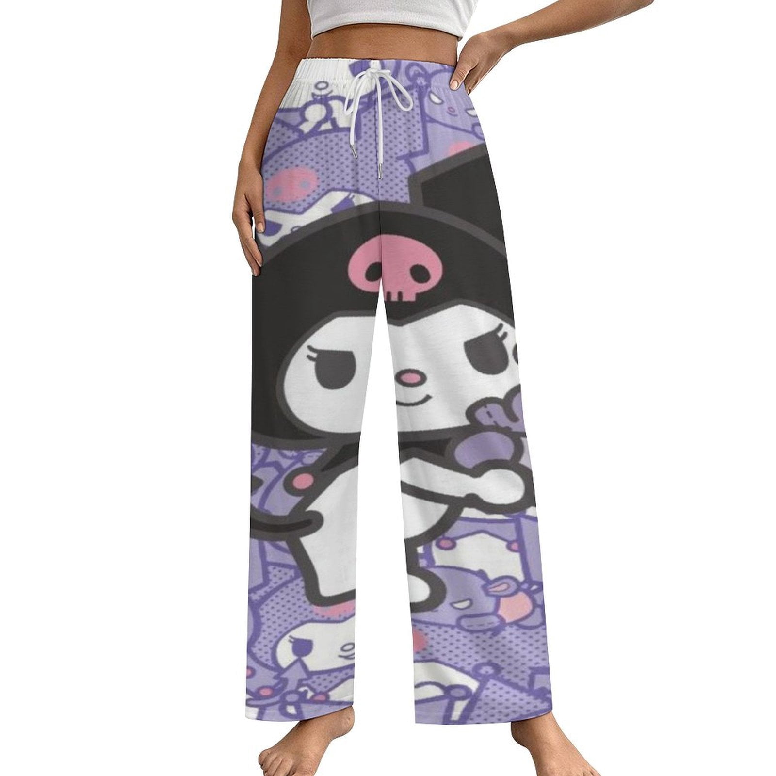 Kuromi And My Melody Womens Comfy Pajama PJ Pants Lounge Pants ...